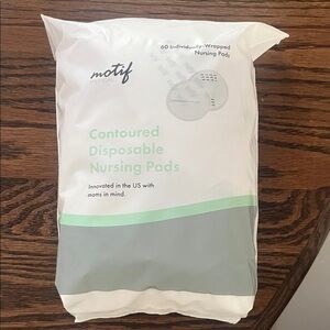 Brand new MOTIF Contoured Disposable Nursing Pads - 60 count new mom essential